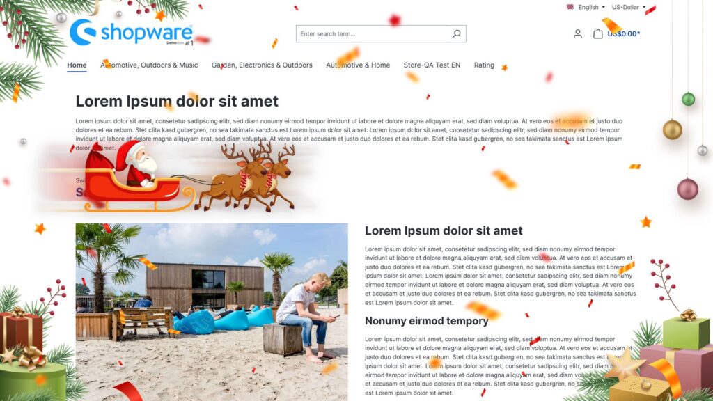 Holiday Animations & Seasonal Effects for Shopware 6