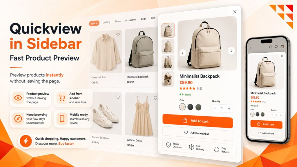 Quickview in Sidebar – Fast Product Preview