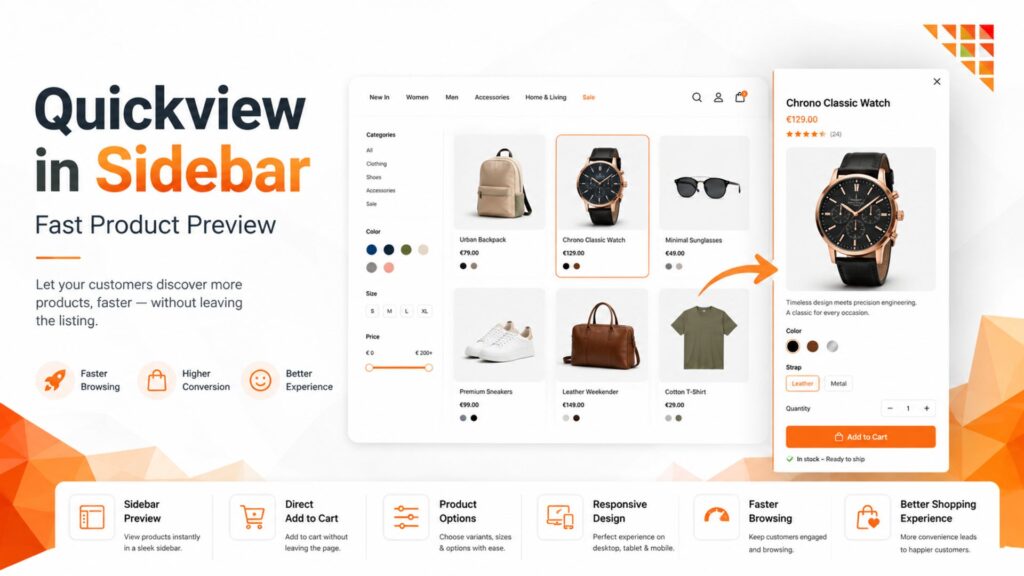 Quickview in Sidebar