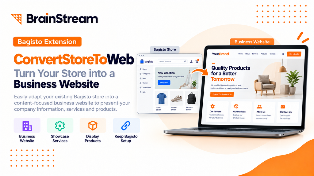 Bagisto ConvertStoreToWeb Extension